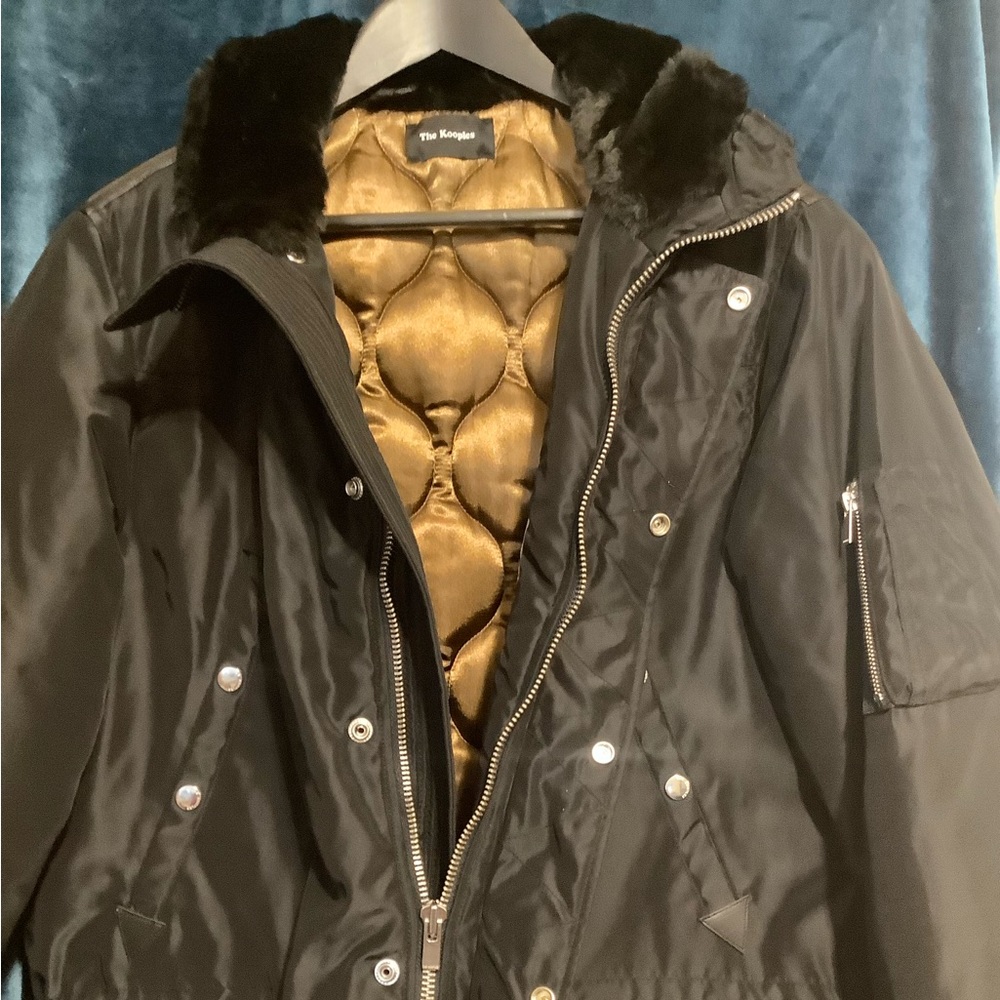 The Kooples Men’s Black Parka Jacket